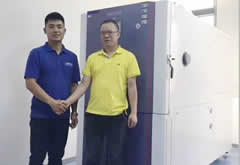10℃/min快速温度变化循环试验箱顺利通过陕西客户验收